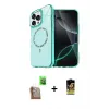 ieg™ iPhone 16 Pro Max Kılıf Kıvılcım Form Prime - Siyah Buffer Cam Ekran Koruyucu + Raze Metal Kamera Lens - CLTM