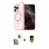 ieg™ iPhone 16 Pro Max Kılıf Kıvılcım Form Prime - Siyah Buffer Cam Ekran Koruyucu + Raze Metal Kamera Lens - CLTM