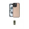 ieg™ iPhone 16 Pro Max Kılıf Kıvılcım Işık Serisi - Siyah Joko Magic 5D Hayalet Cam
