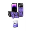 ieg™ iPhone 16 Pro Max Kılıf Kıvılcım Modern Serisi - Siyah Bilvis 5in1 5D Magic Hayalet Cam Ekran Koruyucu