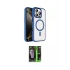 ieg™ iPhone 16 Pro Max Kılıf Kıvılcım Prime - Şeffaf 360 Full Body Arka Koruyucu
