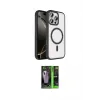 ieg™ iPhone 16 Pro Max Kılıf Kıvılcım Prime - Şeffaf 360 Full Body Arka Koruyucu