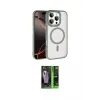 ieg™ iPhone 16 Pro Max Kılıf Kıvılcım Prime - Şeffaf 360 Full Body Arka Koruyucu