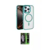 ieg™ iPhone 16 Pro Max Kılıf Kıvılcım Prime - Şeffaf 360 Full Body Arka Koruyucu