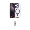 ieg™ iPhone 16 Pro Max Kılıf Kıvılcım Prime - Siyah Bilvis 3D Cam Ekran Koruyucu
