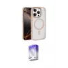 ieg™ iPhone 16 Pro Max Kılıf Kıvılcım Prime - Siyah Bilvis 5in1 3D Magic Cam Ekran Koruyucu
