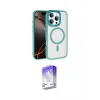 ieg™ iPhone 16 Pro Max Kılıf Kıvılcım Prime - Siyah Bilvis 5in1 3D Magic Cam Ekran Koruyucu