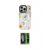 ieg™ iPhone 16 Pro Max Kılıf Kozmos Doku - Şeffaf 360 Full Body Arka Koruyucu
