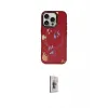 ieg™ iPhone 16 Pro Max Kılıf Kozmos Doku - Siyah Bilvis 3D Cam Ekran Koruyucu