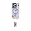 ieg™ iPhone 16 Pro Max Kılıf Kozmos Doku - Siyah Bilvis 3D Cam Ekran Koruyucu