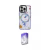 ieg™ iPhone 16 Pro Max Kılıf Kozmos Doku - Siyah Bilvis 5in1 3D Magic Cam Ekran Koruyucu