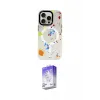 ieg™ iPhone 16 Pro Max Kılıf Kozmos Doku - Siyah Bilvis 5in1 3D Magic Cam Ekran Koruyucu