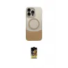 ieg™ iPhone 16 Pro Max Kılıf Kozmos Form Özel Seri - Siyah Buffer Cam Ekran Koruyucu