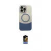 ieg™ iPhone 16 Pro Max Kılıf Kozmos Form Özel Seri - Siyah Buffer Hayalet Cam Ekran Koruyucu