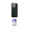 ieg™ iPhone 16 Pro Max Kılıf Kozmos Klasik Prime - Siyah Bilvis 5in1 3D Magic Cam Ekran Koruyucu