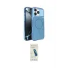 ieg™ iPhone 16 Pro Max Kılıf Kutup Doku Serisi - Şeffaf Pasifik Cam Ekran Koruyucu