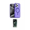 ieg™ iPhone 16 Pro Max Kılıf Nova Asil Prime - Siyah 360 Mat Full Body Arka Koruyucu