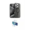 ieg™ iPhone 16 Pro Max Kılıf Nova Asil Prime - Siyah 3D Antistatik Cam Ekran Koruyucu