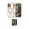 ieg™ iPhone 16 Pro Max Kılıf Nova Işık Özel Seri - Şeffaf 360 Full Body Arka Koruyucu