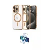 ieg™ iPhone 16 Pro Max Kılıf Nova Işık Özel Seri - Siyah 3D Antistatik Cam Ekran Koruyucu