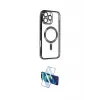 ieg™ iPhone 16 Pro Max Kılıf Nova Işık Özel Seri - Siyah 3D Antistatik Cam Ekran Koruyucu