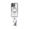 ieg™ iPhone 16 Pro Max Kılıf Nova Işık Özel Seri - Siyah Bilvis 3X AR Hayalet Cam Ekran Koruyucu
