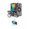 ieg™ iPhone 16 Pro Max Kılıf Nova Minimal Serisi - Siyah 3D Antistatik Cam Ekran Koruyucu