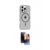 ieg™ iPhone 16 Pro Max Kılıf Pusula Form Özel Seri - Siyah 3D Antistatik Mat Seramik Nano Ekran Koruyucu