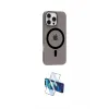 ieg™ iPhone 16 Pro Max Kılıf Pusula Form Özel Seri - Siyah 3D Antistatik Seramik Nano Ekran Koruyucu