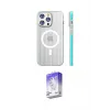 ieg™ iPhone 16 Pro Max Kılıf Pusula Minimal Koleksiyonu - Siyah Bilvis 5in1 3D Magic Cam Ekran Koruyucu