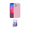 ieg™ iPhone 16 Pro Max Kılıf Siluet Doku Özel Seri - Siyah Bilvis 5in1 5D Magic Hayalet Cam Ekran Koruyucu