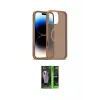 ieg™ iPhone 16 Pro Max Kılıf Siluet Minimal Prime - Şeffaf 360 Full Body Arka Koruyucu