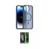 ieg™ iPhone 16 Pro Max Kılıf Siluet Minimal Prime - Şeffaf 360 Full Body Arka Koruyucu
