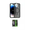 ieg™ iPhone 16 Pro Max Kılıf Siluet Minimal Prime - Şeffaf 360 Full Body Arka Koruyucu