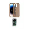 ieg™ iPhone 16 Pro Max Kılıf Siluet Minimal Prime - Siyah 360 Mat Full Body Arka Koruyucu