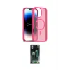 ieg™ iPhone 16 Pro Max Kılıf Siluet Minimal Prime - Siyah 360 Mat Full Body Arka Koruyucu