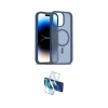 ieg™ iPhone 16 Pro Max Kılıf Siluet Minimal Prime - Siyah 3D Antistatik Cam Ekran Koruyucu