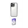 ieg™ iPhone 16 Pro Max Kılıf Vadi Minimal - Siyah Bilvis 5in1 3D Magic Cam Ekran Koruyucu