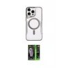 ieg™ iPhone 16 Pro Max Kılıf Yadigar Klasik Özel Seri - Şeffaf 360 Full Body Arka Koruyucu