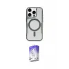 ieg™ iPhone 16 Pro Max Kılıf Yadigar Klasik Özel Seri - Siyah Bilvis 5in1 3D Magic Cam Ekran Koruyucu