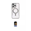 ieg™ iPhone 16 Pro Max Kılıf Yadigar Klasik Özel Seri - Siyah Buffer Hayalet Cam Ekran Koruyucu