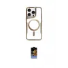 ieg™ iPhone 16 Pro Max Kılıf Yadigar Klasik Özel Seri - Siyah Buffer Hayalet Cam Ekran Koruyucu