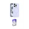 ieg™ iPhone 16 Pro Max Kılıf Yankı Form Serisi - Siyah Bilvis 5in1 3D Magic Cam Ekran Koruyucu