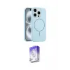 ieg™ iPhone 16 Pro Max Kılıf Yankı Form Serisi - Siyah Bilvis 5in1 3D Magic Cam Ekran Koruyucu