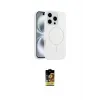 ieg™ iPhone 16 Pro Max Kılıf Yankı Form Serisi - Siyah Buffer Cam Ekran Koruyucu