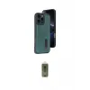 ieg™ iPhone 16 Pro Max Kılıf Yörünge Işık Serisi - Siyah Joko Magic 5D Hayalet Cam