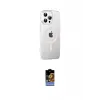 ieg™ iPhone 16 Pro Max Kılıf Yörünge Koleksiyonu - Siyah Buffer Hayalet Cam Ekran Koruyucu