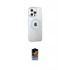 ieg™ iPhone 16 Pro Max Kılıf Yörünge Koleksiyonu - Siyah Buffer Hayalet Cam Ekran Koruyucu
