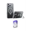 ieg™ iPhone 16 Pro Max Kılıf Zirve Çizgi Prime - Siyah Bilvis 5in1 3D Magic Cam Ekran Koruyucu