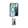ieg™ iPhone 16E Kılıf Akış Form - Siyah Bilvis Hayalet Cam Ekran Koruyucu